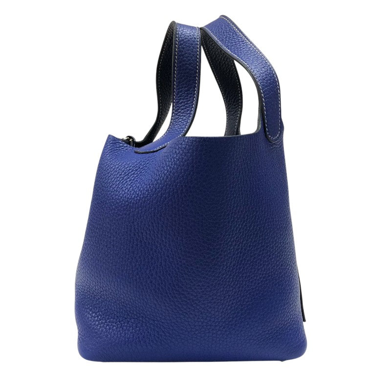 エルメス HERMES ピコタンロックPM カザック Z刻印　(2021年製) ブルーエレクトリック/ブルーアンクル シルバー金具 トリヨンクレマンス レディース ハンドバッグ