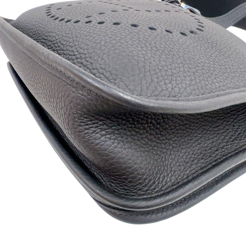 エルメス HERMES エヴリン3PM D刻印　(2019年製) ブラック シルバー金具 トリヨンクレマンス レディース ショルダーバッグ