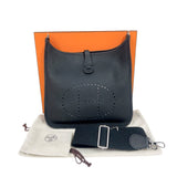 エルメス HERMES エヴリン3PM D刻印　(2019年製) ブラック シルバー金具 トリヨンクレマンス レディース ショルダーバッグ