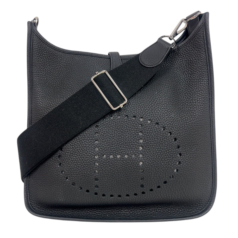 エルメス HERMES エヴリン3PM D刻印　(2019年製) ブラック シルバー金具 トリヨンクレマンス レディース ショルダーバッグ