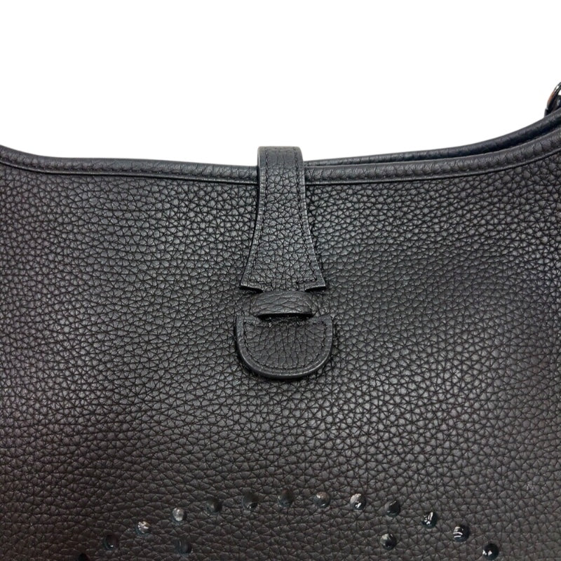 エルメス HERMES エヴリン3PM D刻印　(2019年製) ブラック シルバー金具 トリヨンクレマンス レディース ショルダーバッグ