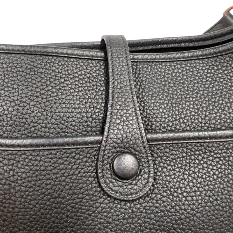 エルメス HERMES エヴリン3PM D刻印　(2019年製) ブラック シルバー金具 トリヨンクレマンス レディース ショルダーバッグ