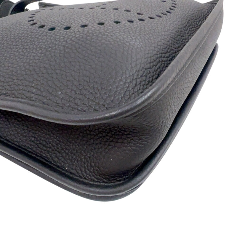 エルメス HERMES エヴリン3PM D刻印　(2019年製) ブラック シルバー金具 トリヨンクレマンス レディース ショルダーバッグ