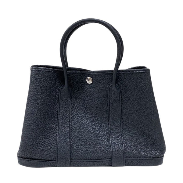 エルメス HERMES ガーデンパーティTPM Z刻 ブラック シルバー金具 ネゴンダ レディース トートバッグ