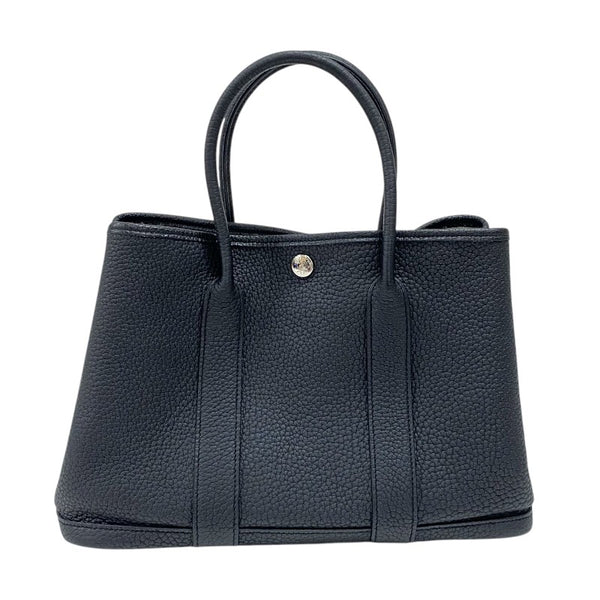 エルメス HERMES ガーデンパーティTPM Z刻 ブラック シルバー金具 ネゴンダ レディース トートバッグ