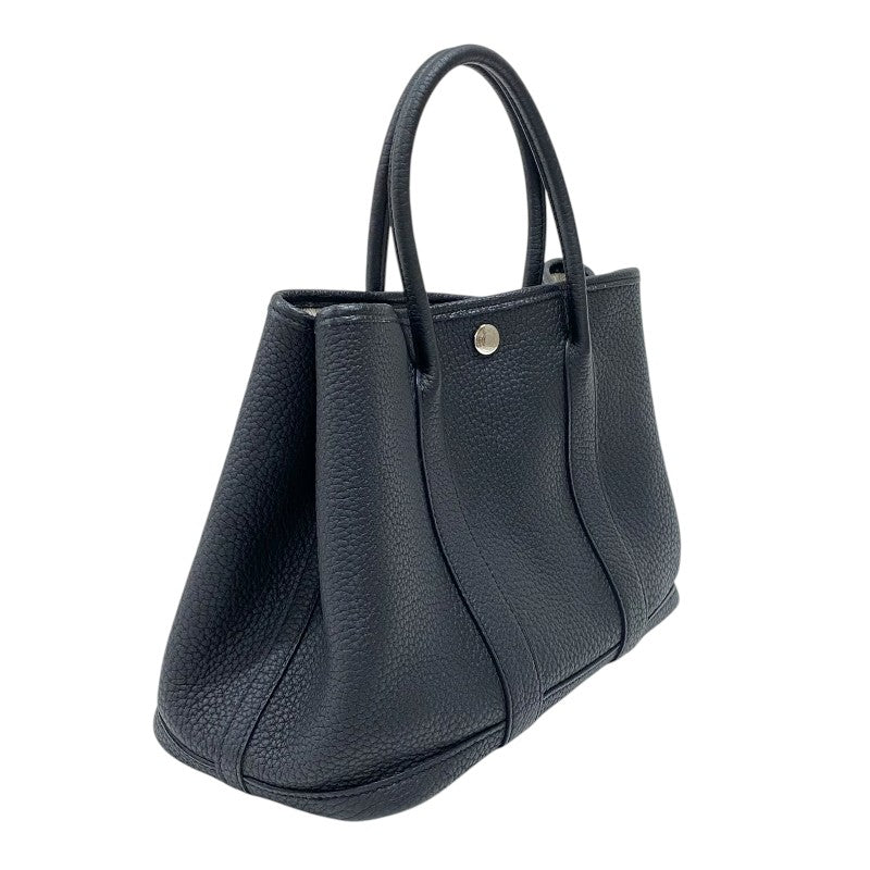 エルメス HERMES ガーデンパーティTPM Z刻 ブラック シルバー金具 ネゴンダ レディース トートバッグ
