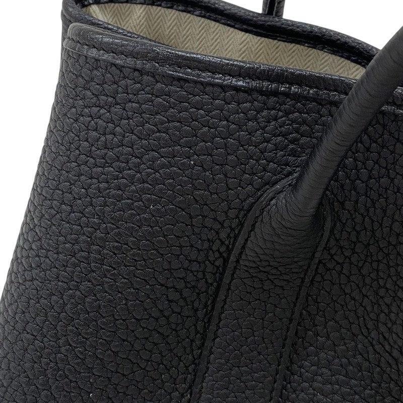 エルメス HERMES ガーデンパーティTPM Z刻 ブラック シルバー金具 ネゴンダ レディース トートバッグ