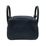 エルメス HERMES リンディミニ W刻印　(2024年製) ブラック ゴールド金具 トリヨンクレマンス レディース ショルダーバッグ
