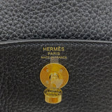 エルメス HERMES リンディミニ W刻印　(2024年製) ブラック ゴールド金具 トリヨンクレマンス レディース ショルダーバッグ