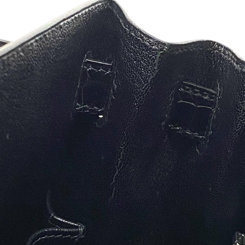エルメス HERMES ケリー28 外縫い □E刻 ブラック シルバー金具 ポロサス レディース ハンドバッグ ショルダーバッグ