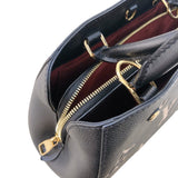 ルイ・ヴィトン LOUIS VUITTON モンテーニュBB M45778 ブラック　GD金具 モノグラム・アンプラント レディース ハンドバッグ