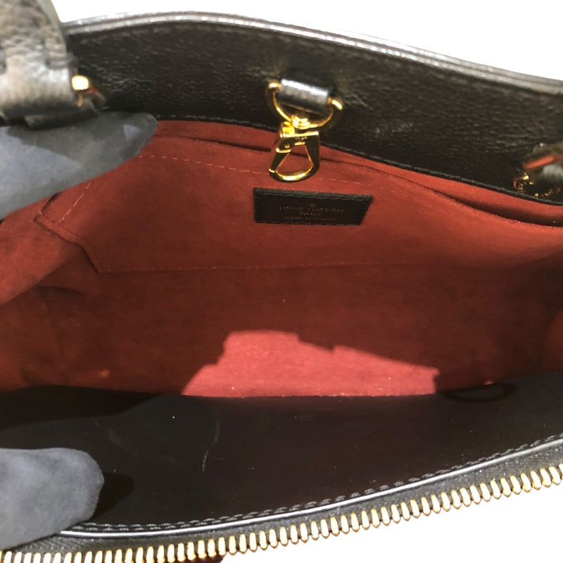 ルイ・ヴィトン LOUIS VUITTON モンテーニュBB M45778 ブラック　GD金具 モノグラム・アンプラント レディース ハンドバッグ