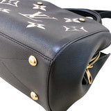 ルイ・ヴィトン LOUIS VUITTON モンテーニュBB M45778 ブラック　GD金具 モノグラム・アンプラント レディース ハンドバッグ