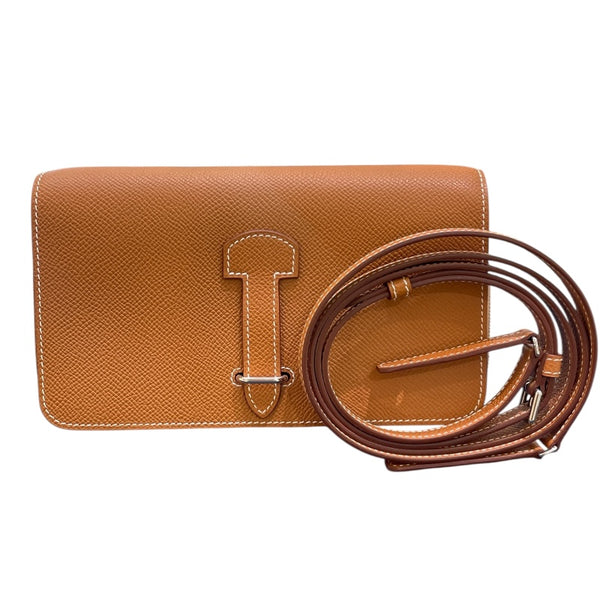 エルメス HERMES 1957トゥーゴー W刻 ゴールド シルバー金具 エプソン レディース ショルダーバッグ