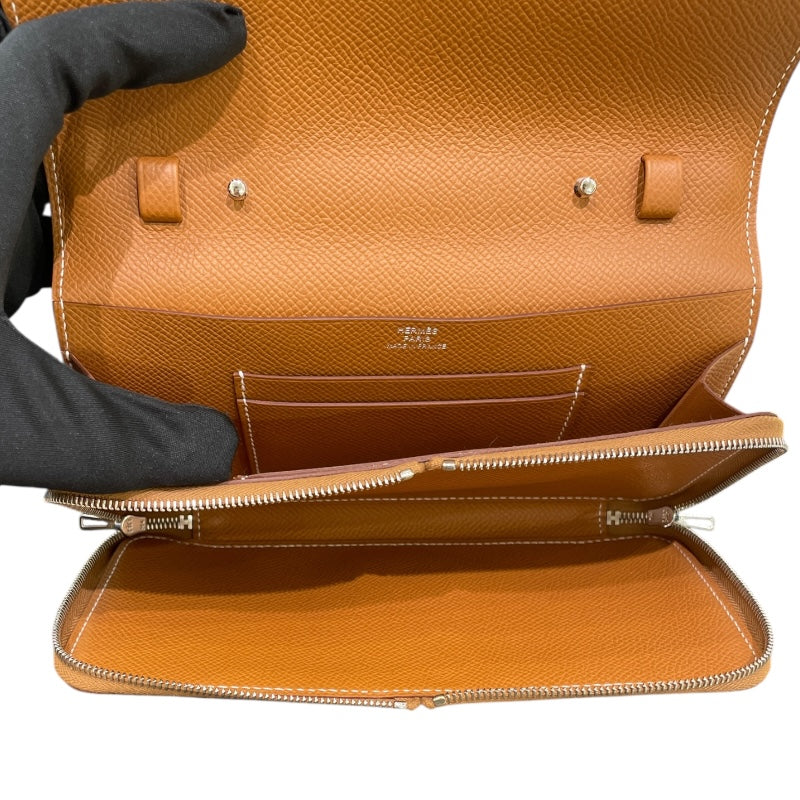 エルメス HERMES 1957トゥーゴー W刻 ゴールド シルバー金具 エプソン レディース ショルダーバッグ