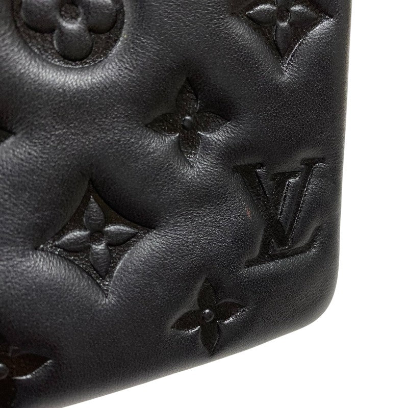 ルイ・ヴィトン LOUIS VUITTON クッサンBB M21259 ノワール ゴールド金具 ラムレザー レディース ショルダーバッグ