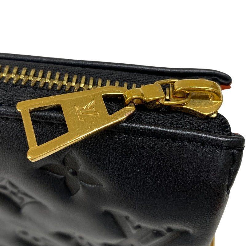ルイ・ヴィトン LOUIS VUITTON クッサンBB M21259 ノワール ゴールド金具 ラムレザー レディース ショルダーバッグ