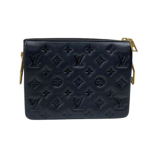 ルイ・ヴィトン LOUIS VUITTON クッサンBB M21259 ノワール ゴールド金具 ラムレザー レディース ショルダーバッグ