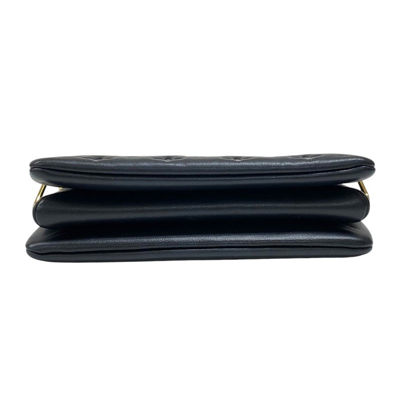 ルイ・ヴィトン LOUIS VUITTON クッサンBB M21259 ノワール ゴールド金具 ラムレザー レディース ショルダーバッグ