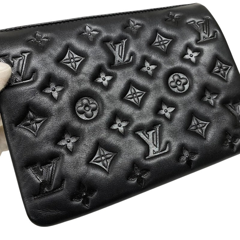 ルイ・ヴィトン LOUIS VUITTON クッサンBB M21259 ノワール ゴールド金具 ラムレザー レディース ショルダーバッグ