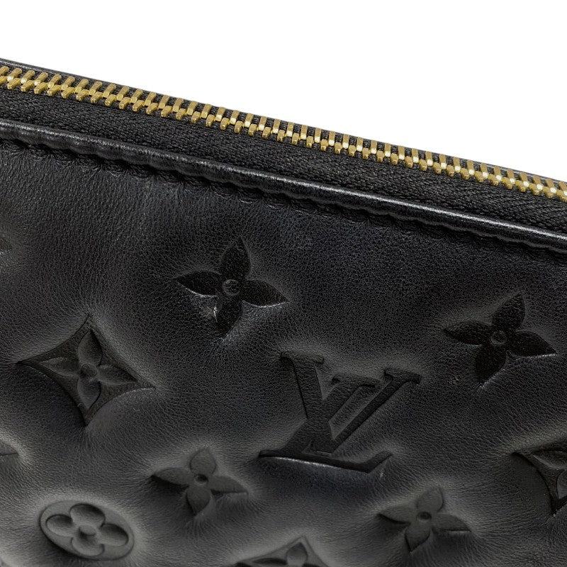 ルイ・ヴィトン LOUIS VUITTON クッサンBB M21259 ノワール ゴールド金具 ラムレザー レディース ショルダーバッグ