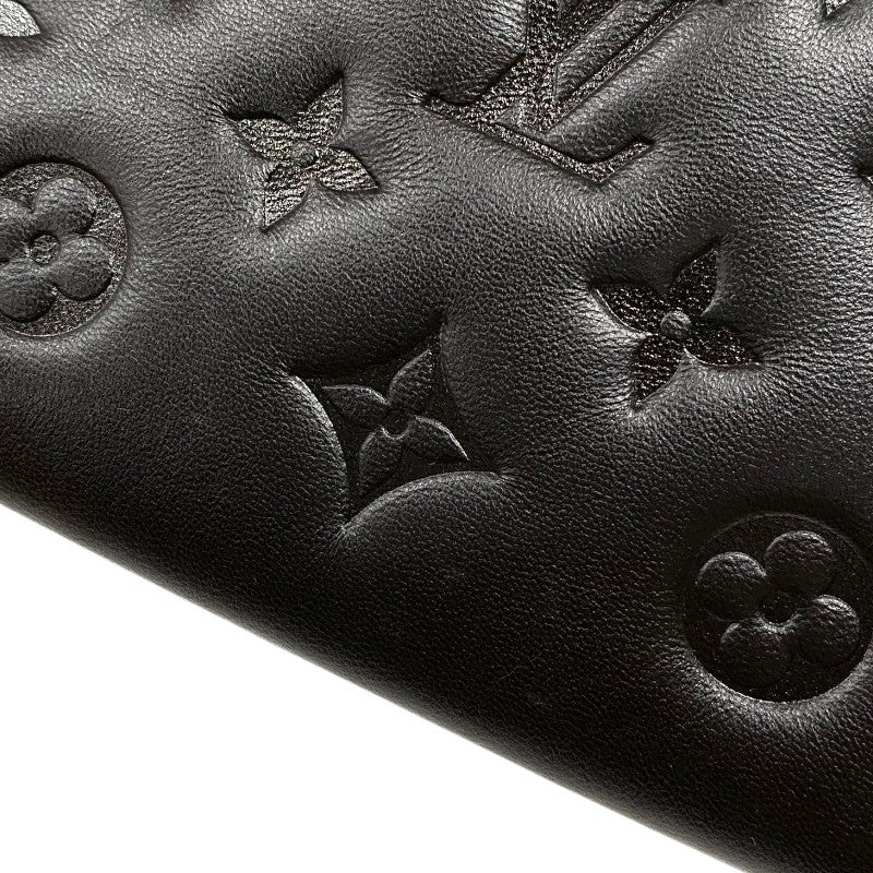 ルイ・ヴィトン LOUIS VUITTON クッサンPM M21260 ノワール ゴールド金具 ラムレザー レディース ショルダーバッグ
