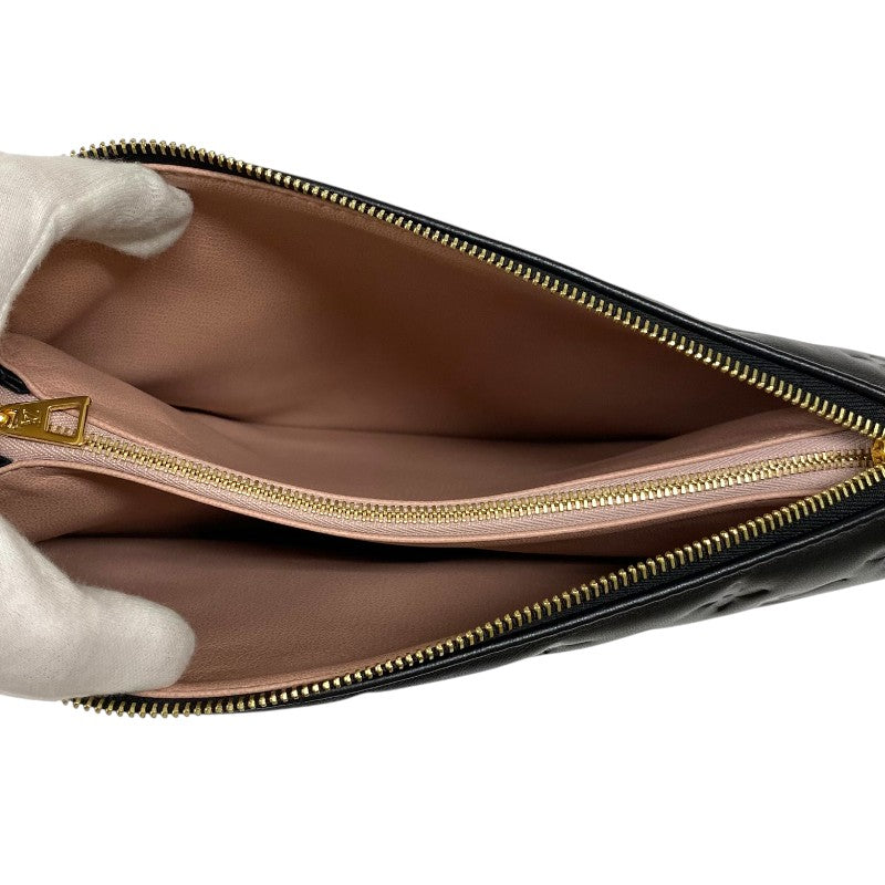ルイ・ヴィトン LOUIS VUITTON クッサンPM M21260 ノワール ゴールド金具 ラムレザー レディース ショルダーバッグ