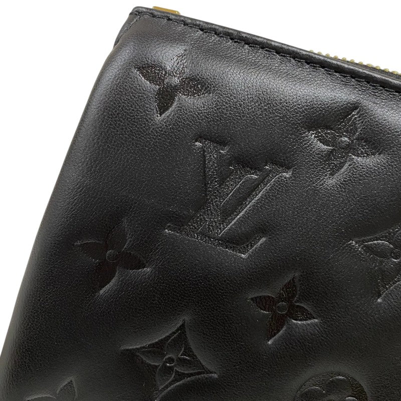 ルイ・ヴィトン LOUIS VUITTON クッサンPM M21260 ノワール ゴールド金具 ラムレザー レディース ショルダーバッグ