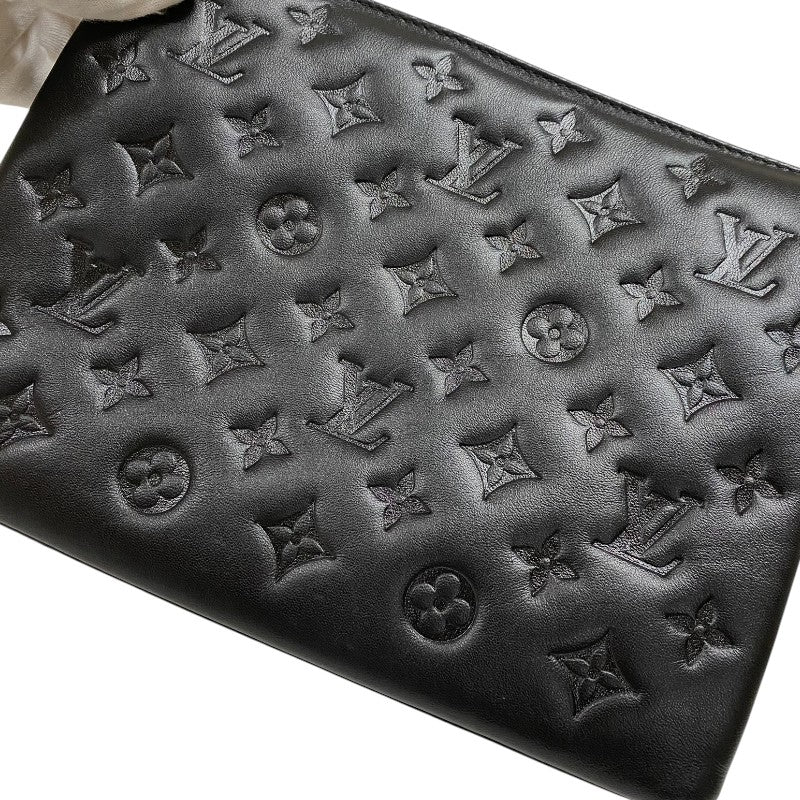 ルイ・ヴィトン LOUIS VUITTON クッサンPM M21260 ノワール ゴールド金具 ラムレザー レディース ショルダーバッグ