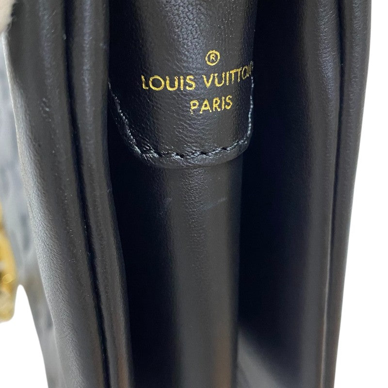 ルイ・ヴィトン LOUIS VUITTON クッサンPM M21260 ノワール ゴールド金具 ラムレザー レディース ショルダーバッグ
