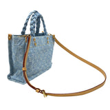 ルイ・ヴィトン LOUIS VUITTON レットゴー M24897 ブルー モノグラム・デニム レディース トートバッグ ショルダーバッグ