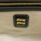 ミュウミュウ miu miu アイビー レザーバッグ スモール 5BA284 ブラック レザー レディース トートバッグ ショルダーバッグ