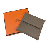 エルメス HERMES バスティア W刻 エトゥープ エプソン レディース コインケース