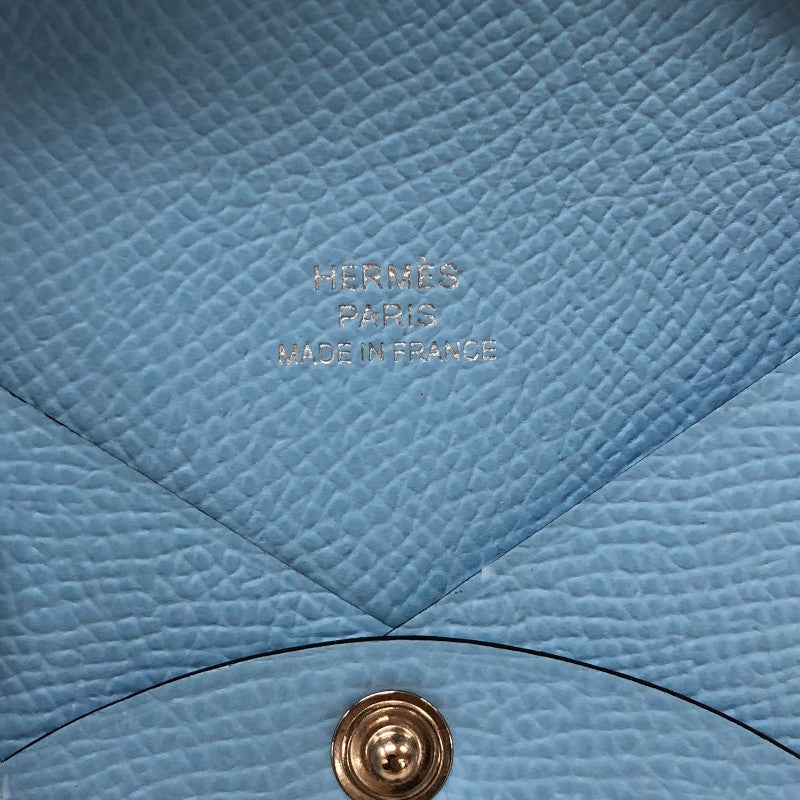 エルメス HERMES カルヴィ W刻 セレクト シルバー金具 エプソン レディース カードケース