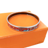 エルメス HERMES エマイユPM レッド メタル/七宝焼き アクセサリー