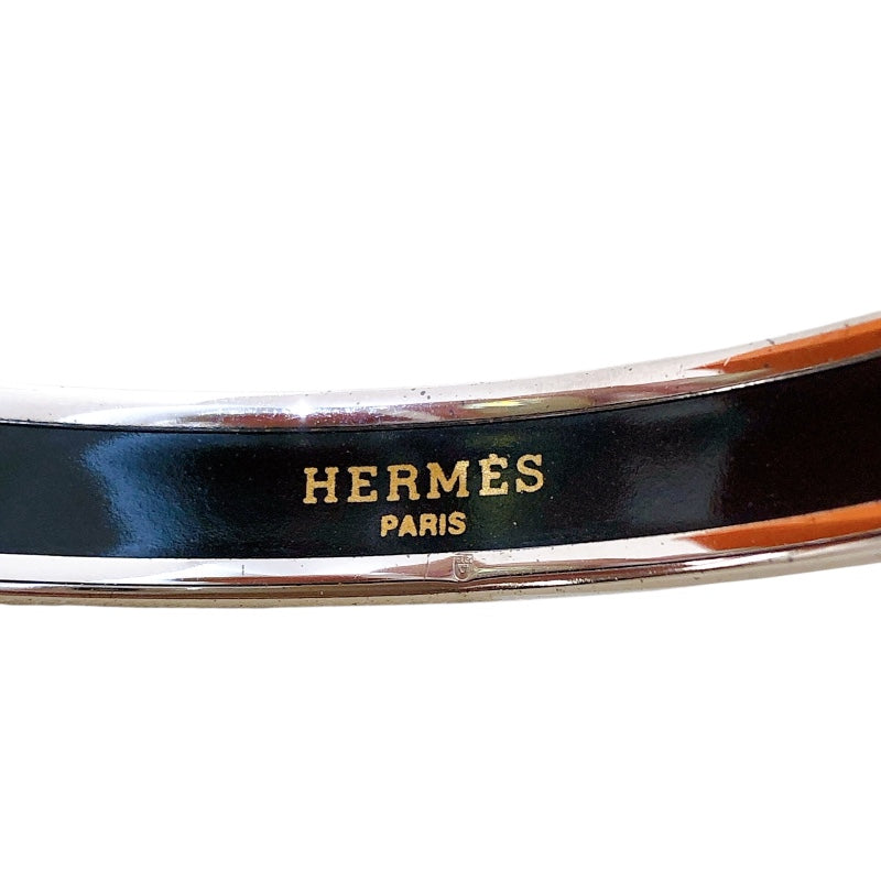エルメス HERMES エマイユPM レッド メタル/七宝焼き アクセサリー