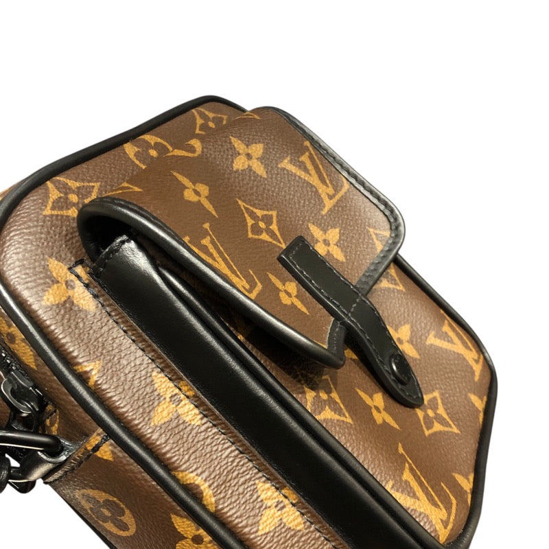 ルイ・ヴィトン LOUIS VUITTON クリストファー・ウェアラブルウォレット M69404 ブラウン モノグラム・マカサー メンズ ショルダーバッグ