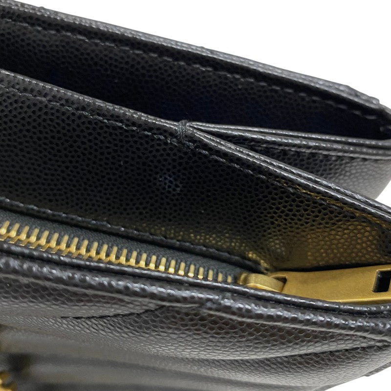 サンローラン SAINT LAURENT チェーントートバッグ 568863 ブラック ゴールド金具 グレインレザー レディース ショルダーバッグ