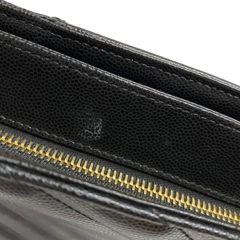 サンローラン SAINT LAURENT チェーントートバッグ 568863 ブラック ゴールド金具 グレインレザー レディース ショルダーバッグ