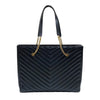 サンローラン SAINT LAURENT チェーントートバッグ 568863 ブラック ゴールド金具 グレインレザー レディース ショルダーバッグ