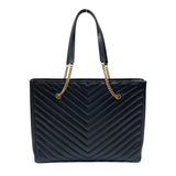 サンローラン SAINT LAURENT チェーントートバッグ 568863 ブラック ゴールド金具 グレインレザー レディース ショルダーバッグ