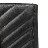 サンローラン SAINT LAURENT チェーントートバッグ 568863 ブラック ゴールド金具 グレインレザー レディース ショルダーバッグ