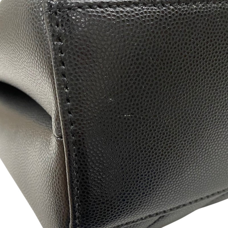 サンローラン SAINT LAURENT チェーントートバッグ 568863 ブラック ゴールド金具 グレインレザー レディース ショルダーバッグ