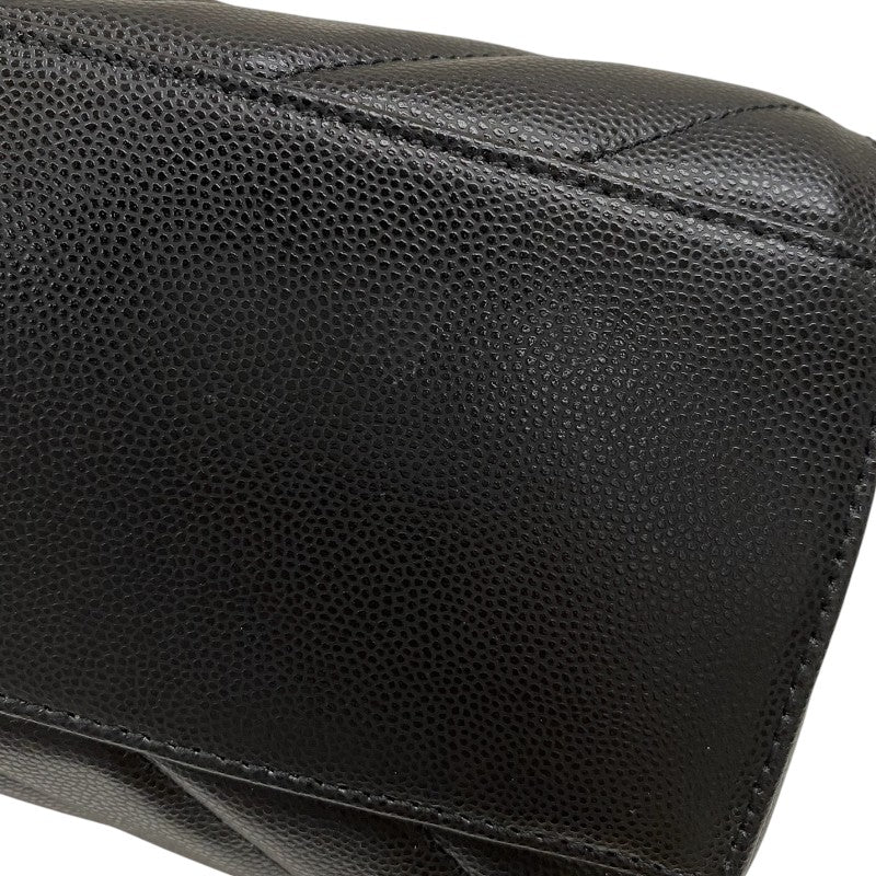 サンローラン SAINT LAURENT チェーントートバッグ 568863 ブラック ゴールド金具 グレインレザー レディース ショルダーバッグ