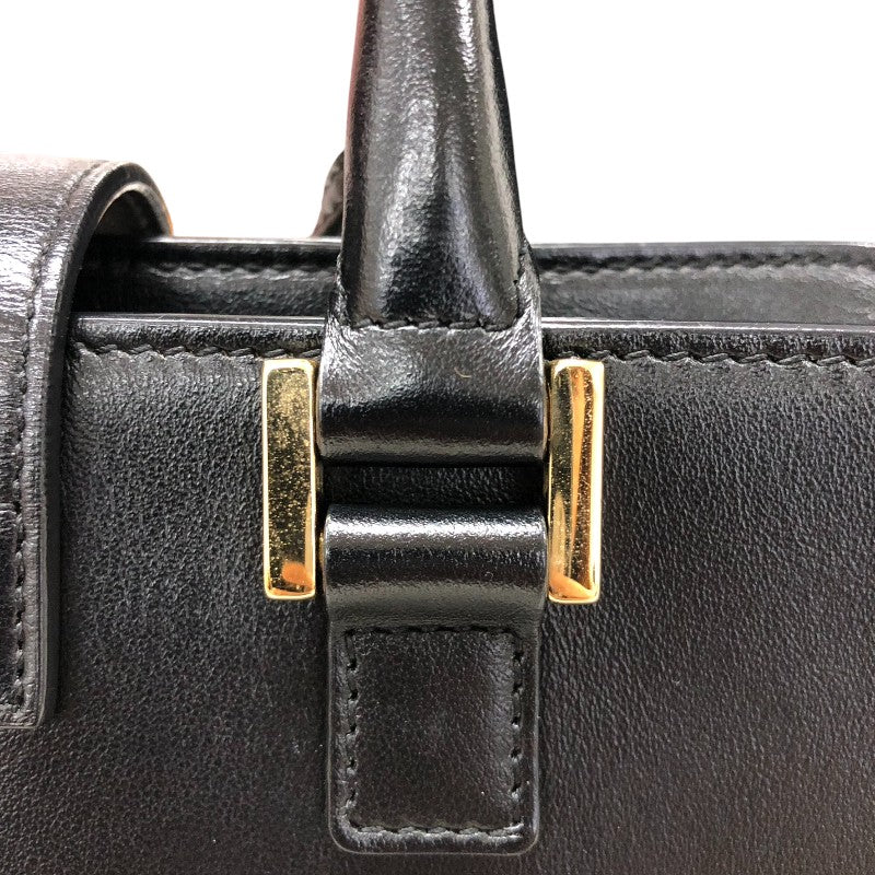 サンローラン SAINT LAURENT ベイビーカバス 472466 ブラック ゴールド金具 レザー レディース ショルダーバッグ