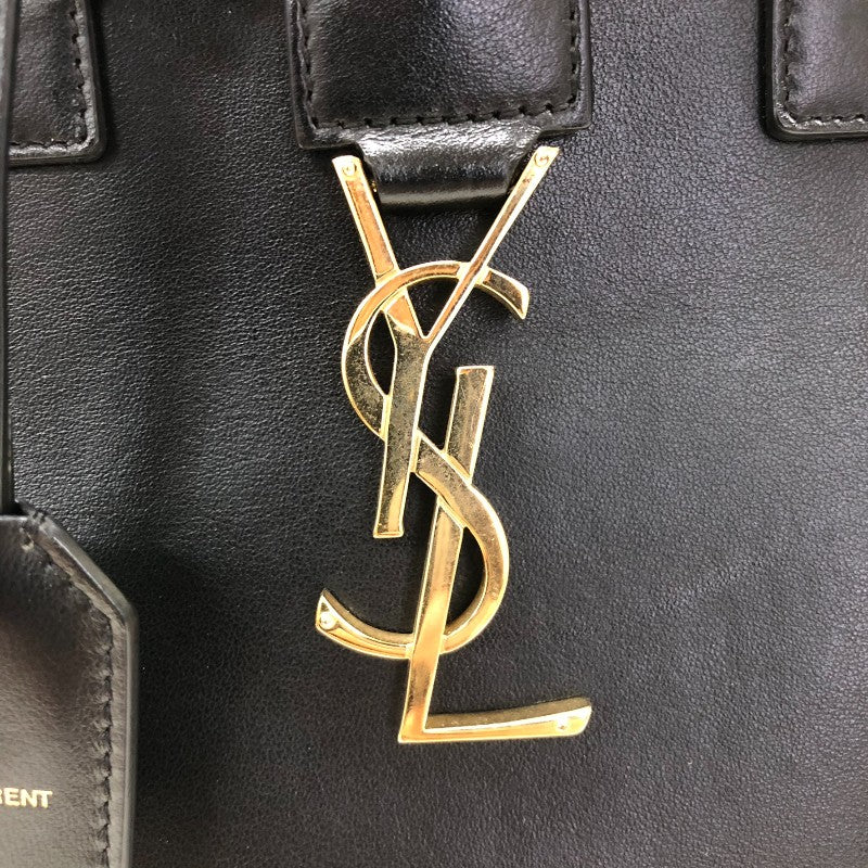 サンローラン SAINT LAURENT ベイビーカバス 472466 ブラック ゴールド金具 レザー レディース ショルダーバッグ