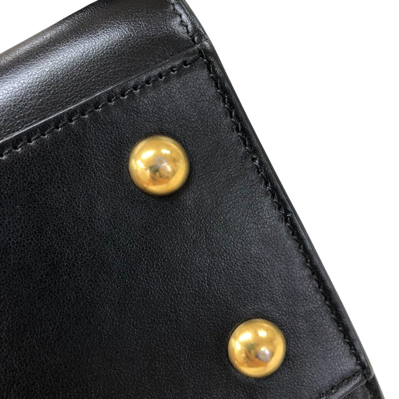 サンローラン SAINT LAURENT ベイビーカバス 472466 ブラック ゴールド金具 レザー レディース ショルダーバッグ