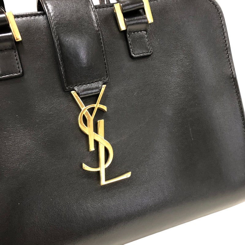 サンローラン SAINT LAURENT ベイビーカバス 472466 ブラック ゴールド金具 レザー レディース ショルダーバッグ