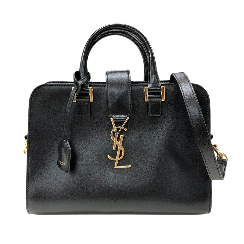 サンローラン SAINT LAURENT ベイビーカバス 472466 ブラック ゴールド金具 レザー レディース ショルダーバッグ