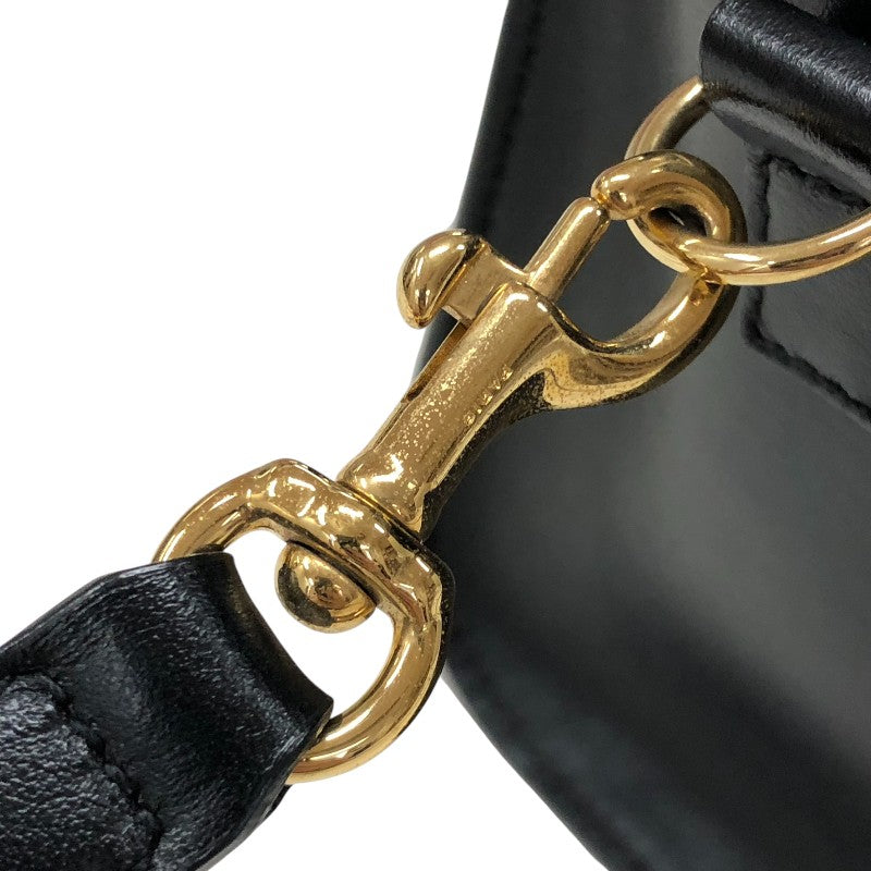 サンローラン SAINT LAURENT ベイビーカバス 472466 ブラック ゴールド金具 レザー レディース ショルダーバッグ